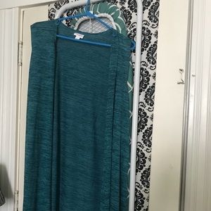 NWT LULAROE Large Blue Joy duster vest